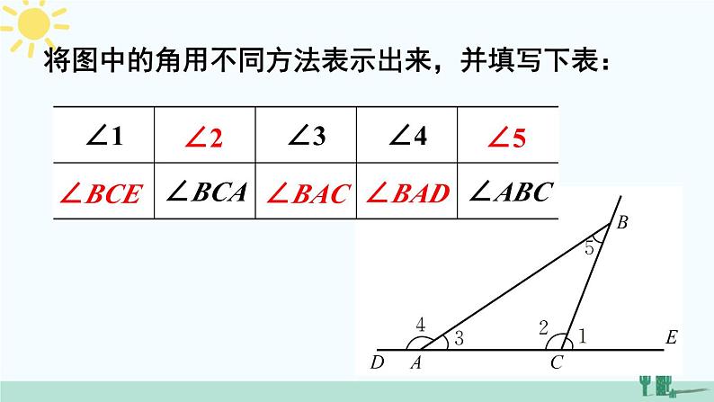 北师大版数学七年级上册 4.3 角第6页