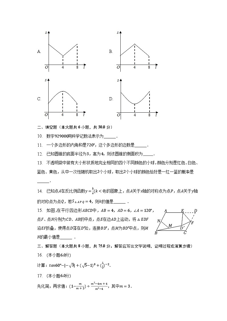 2023年新疆乌鲁木齐市水磨沟区中考数学适应性试卷（含解析）03