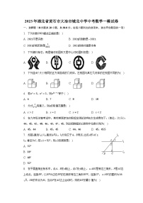 2023年湖北省黄石市大冶市城北中学中考数学一模试卷（含解析）