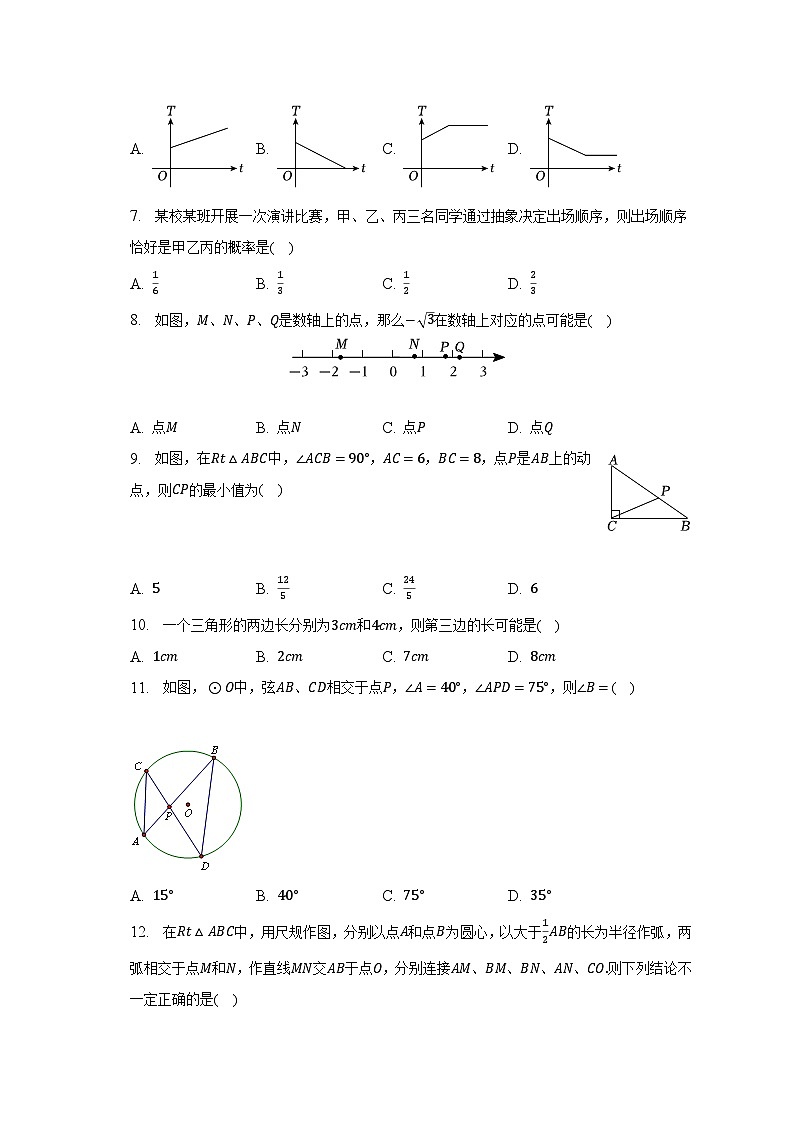 2023年贵州省黔东南州中考数学一模试卷（含解析）02