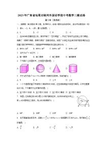 2023年广东省汕尾市陆河外国语学校中考数学三模试卷（含解析）