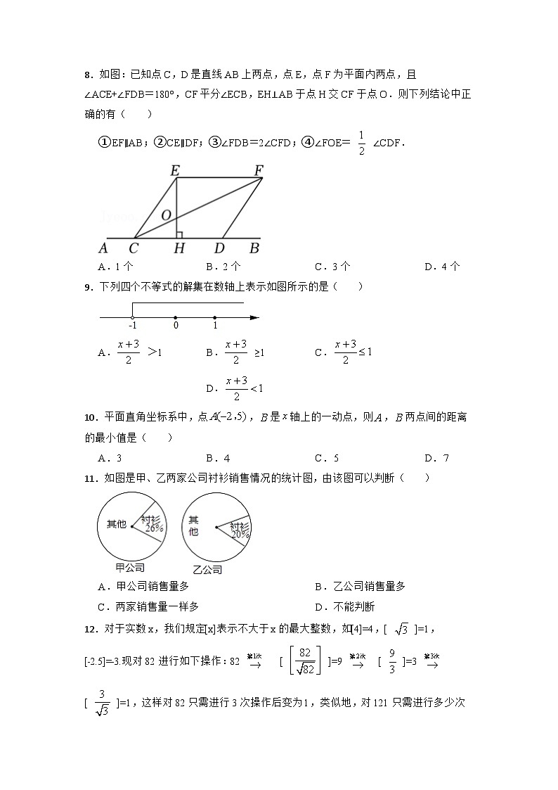 2022-2023学年人教版数学七年级下册+期末综合检测卷第2页