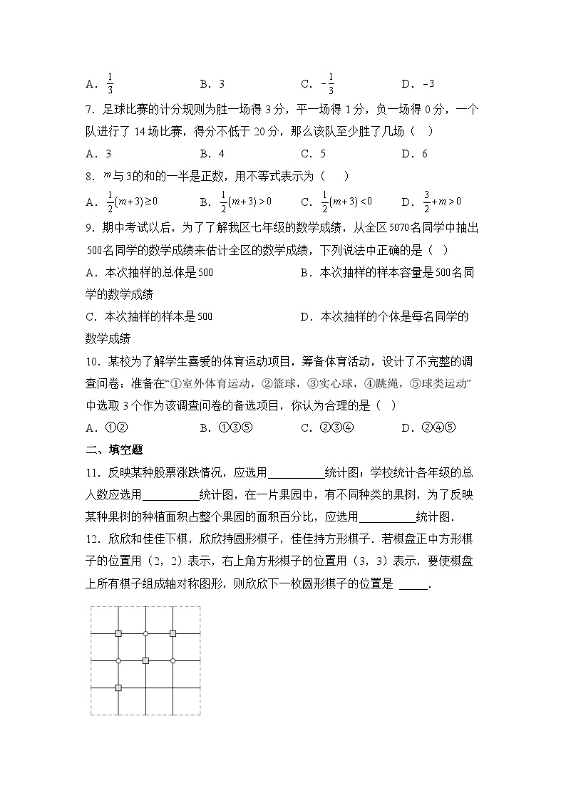 数学人教版7年级下册期末素养测评卷0302