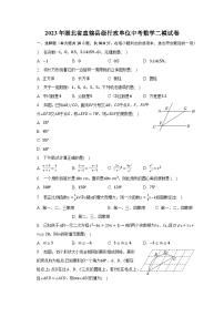 2023年湖北省直辖县级行政单位中考数学二模试卷(含解析）