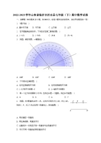 2022-2023学年山东省临沂市沂水县七年级（下）期中数学试卷(含解析）