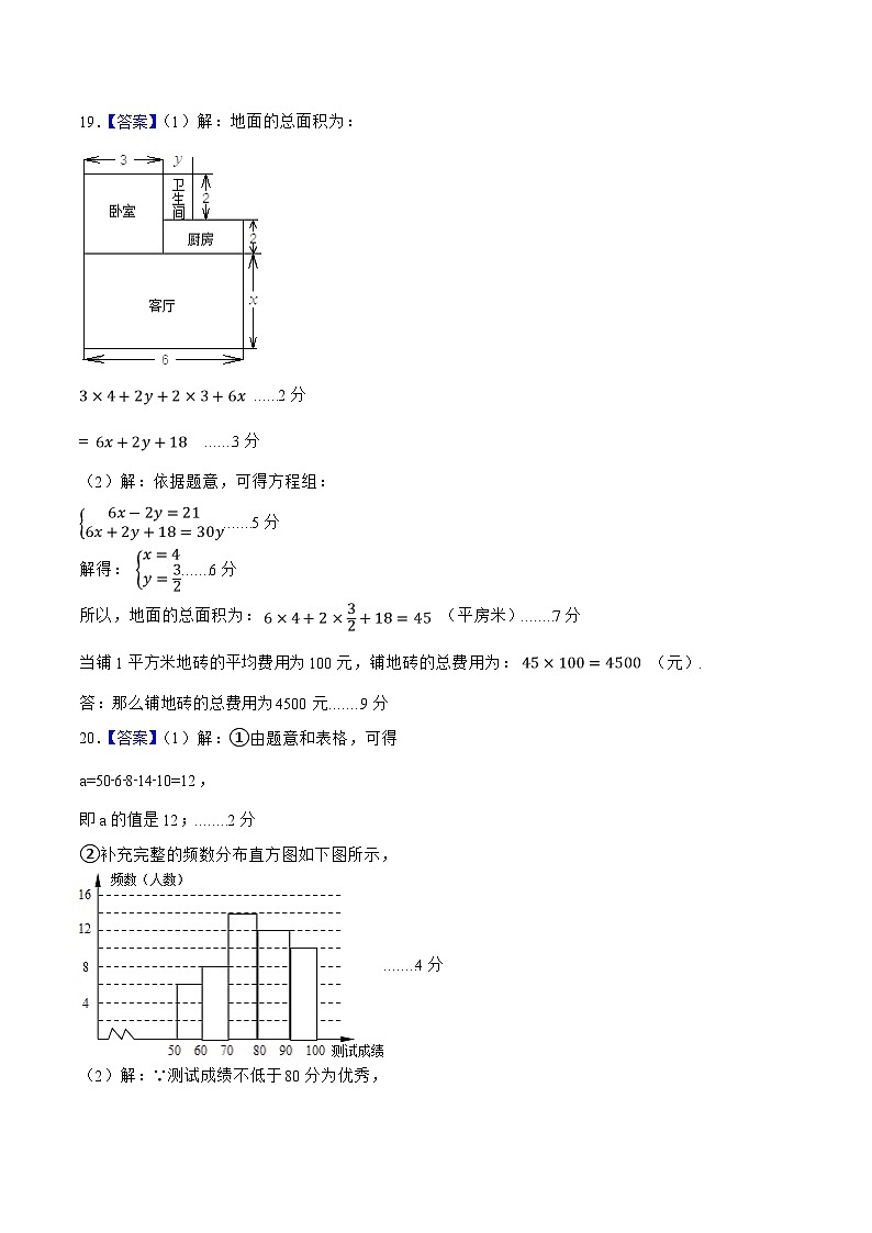 数学02（人教版七年级下册全部）——2022-2023学年七年级下学期期末模拟卷02
