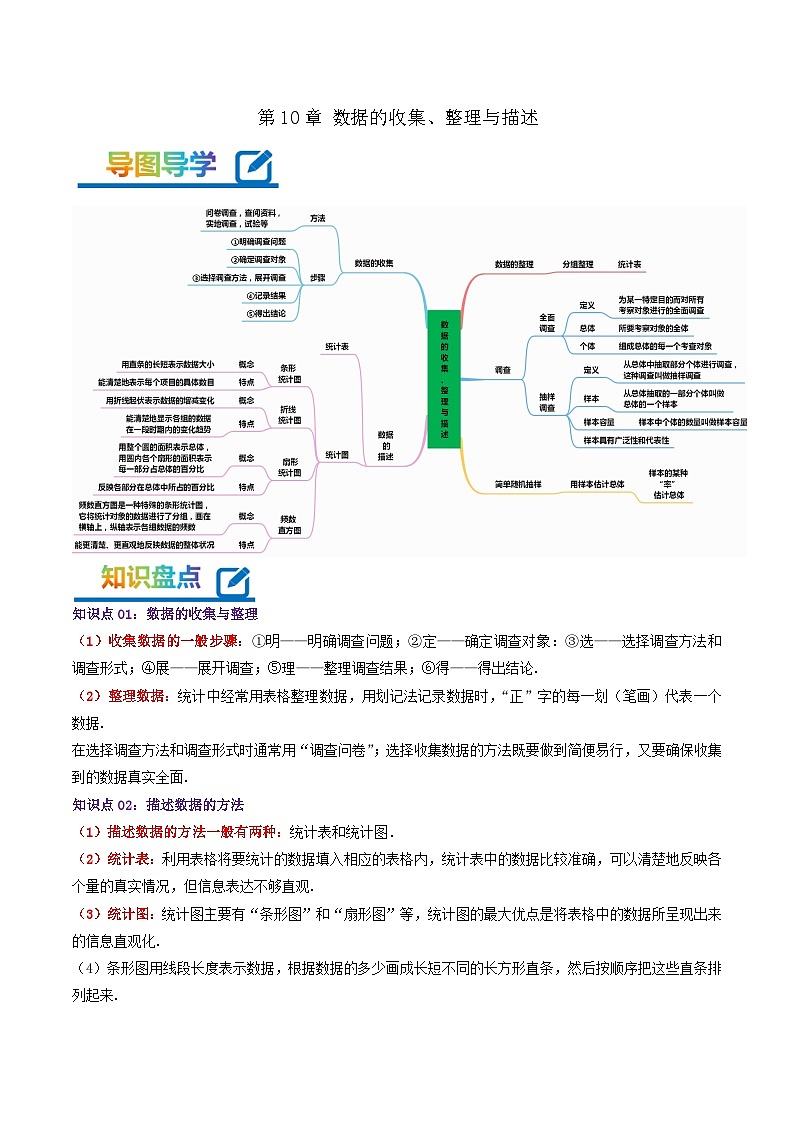 第10章《数据的收集、整理与描述》——【期末复习】七年级数学下册章节知识点梳理（人教版）01