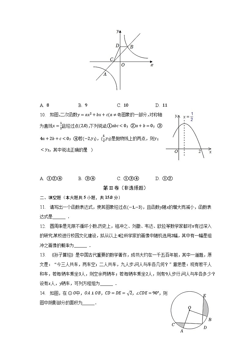 2023年河南省南阳市唐河县中考数学模拟试卷（一）（含解析）第3页