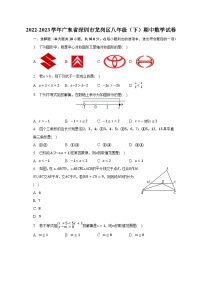 2022-2023学年广东省深圳市龙岗区八年级（下）期中数学试卷-普通用卷