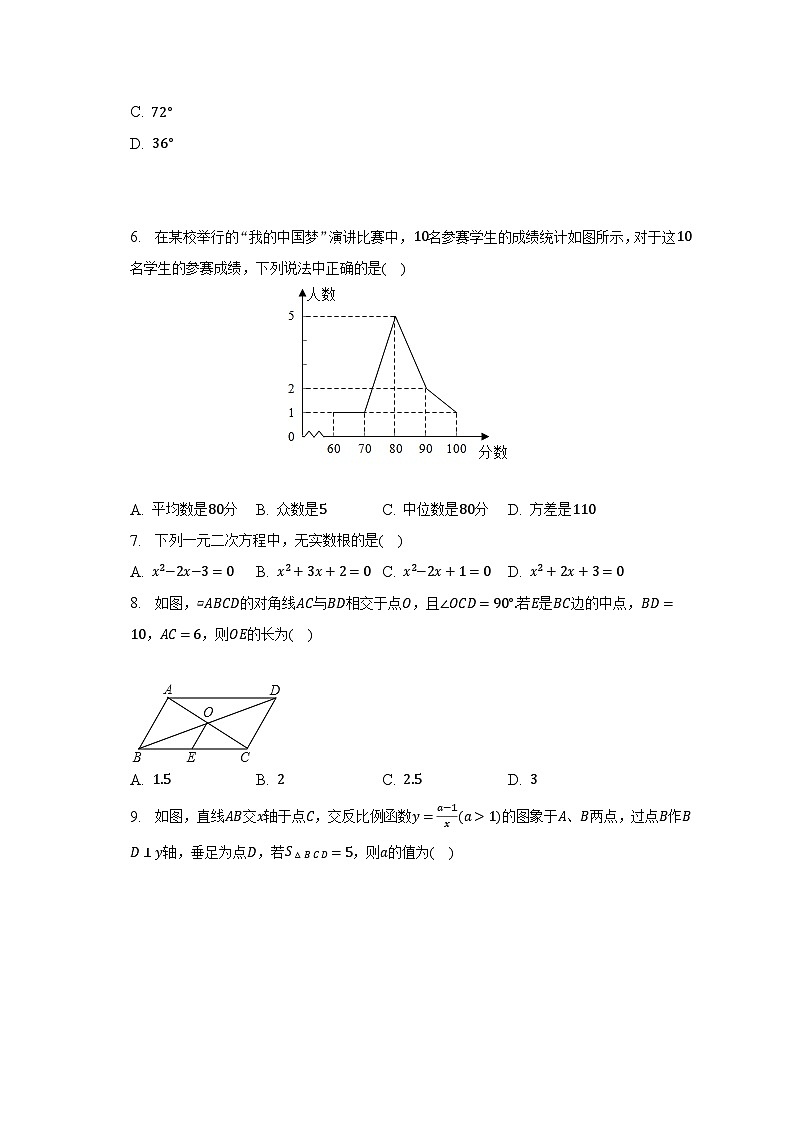 2023年河南省南阳市唐河县中考数学模拟试卷（一）（含解析）第2页
