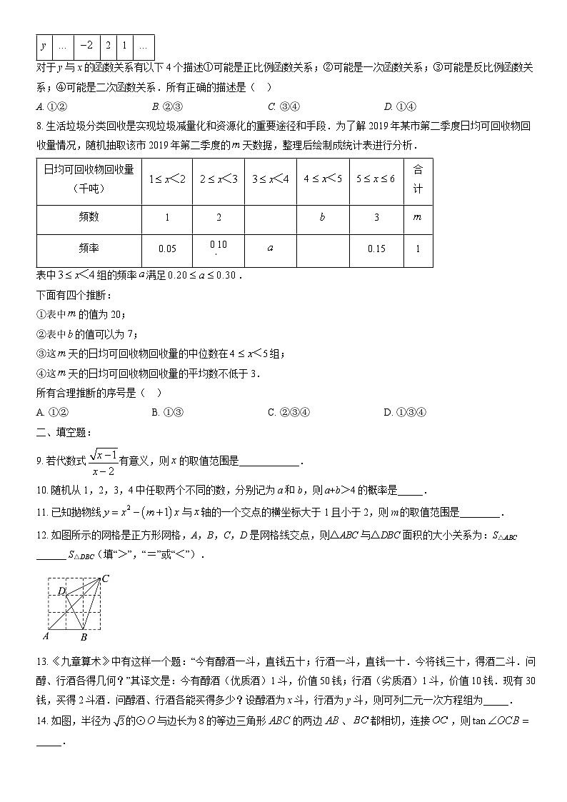 2022北京景山学校初三（下）3月月考数学（教师版）第2页
