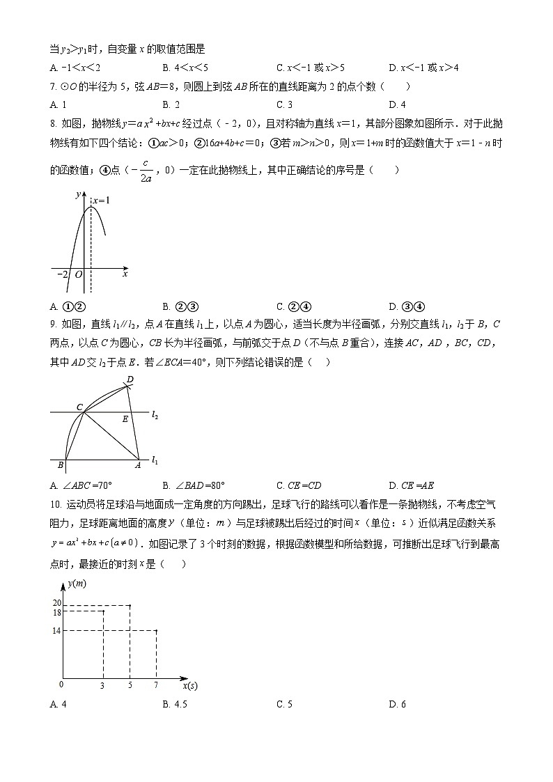 2022北京人朝分校初三9月月考数学（教师版）第2页