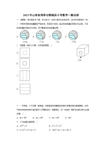 2023年山东省菏泽市鄄城县中考数学一模试卷（含解析）