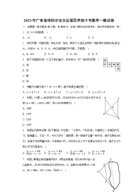 2023年广东省深圳市宝安区福民学校中考数学一模试卷（含解析）