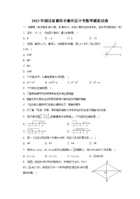 2023年湖北省襄阳市襄州区中考数学模拟试卷（含解析）