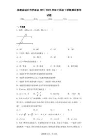 福建省福州市罗源县2021-2022学年七年级下学期期末数学试题