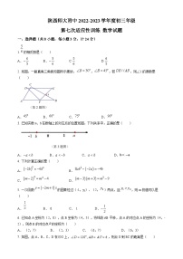 2023年陕西省西安市雁塔区陕西师范大学附属中学中考七模数学试题(含答案)