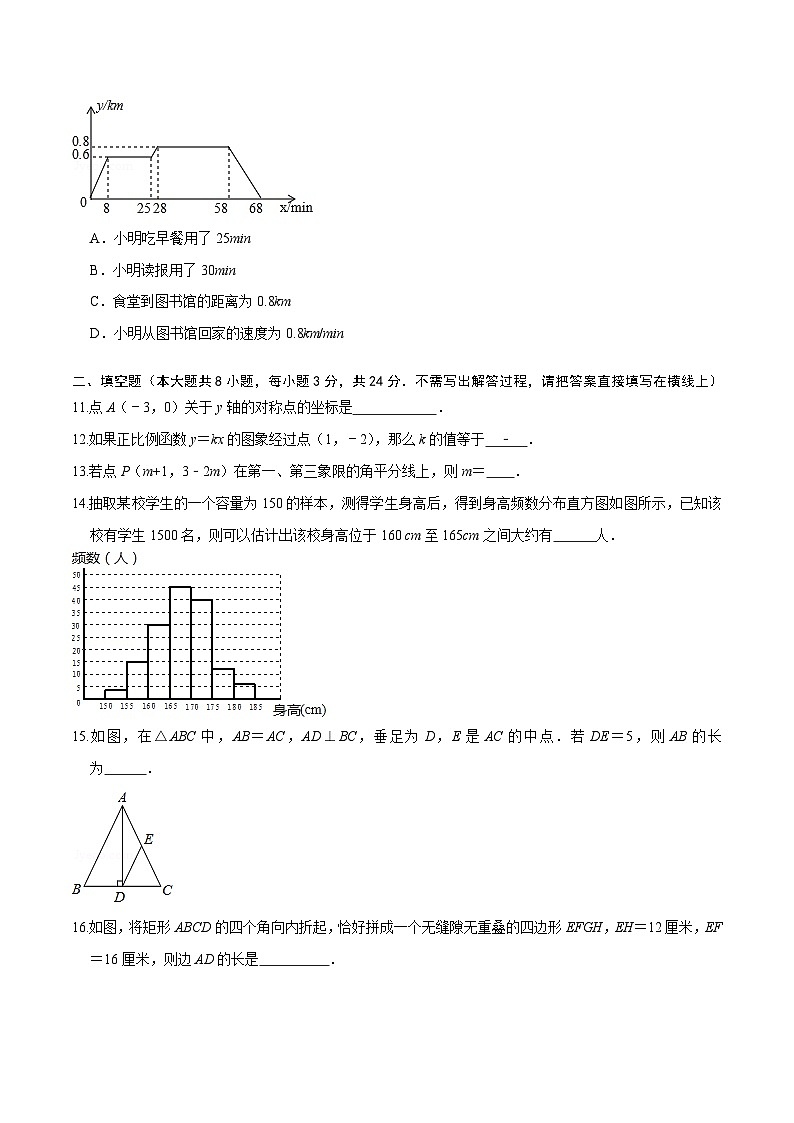 必刷卷02-2020-2021学年八年级数学下学期期末仿真必刷模拟卷（湘教版）03