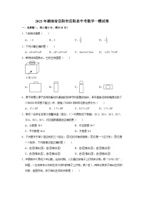 2023年湖南省岳阳市岳阳县中考数学一模试卷（含解析）