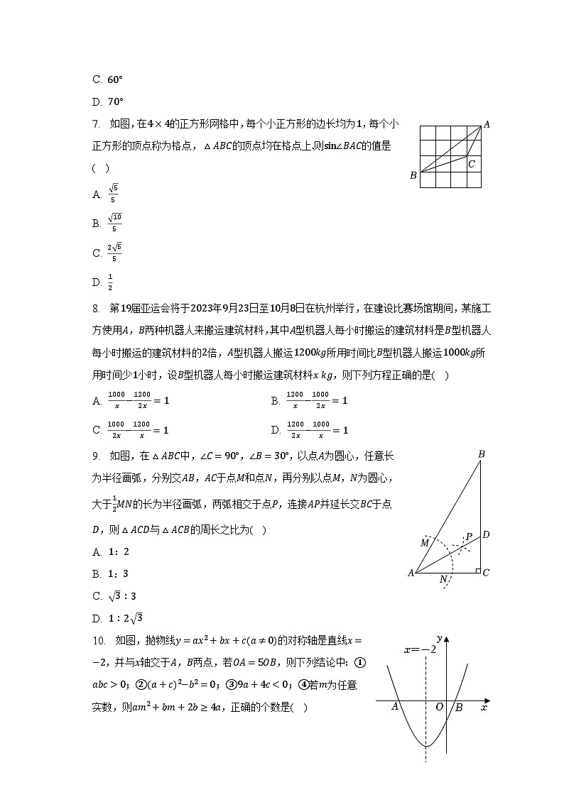 2023年四川省广元市剑阁县中考数学二模试卷（含解析）02