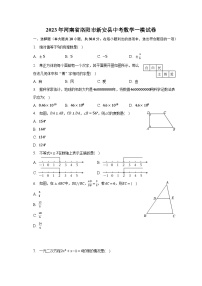 2023年河南省洛阳市新安县中考数学一模试卷（含解析）