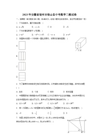 2023年安徽省宿州市砀山县中考数学二模试卷（含解析）