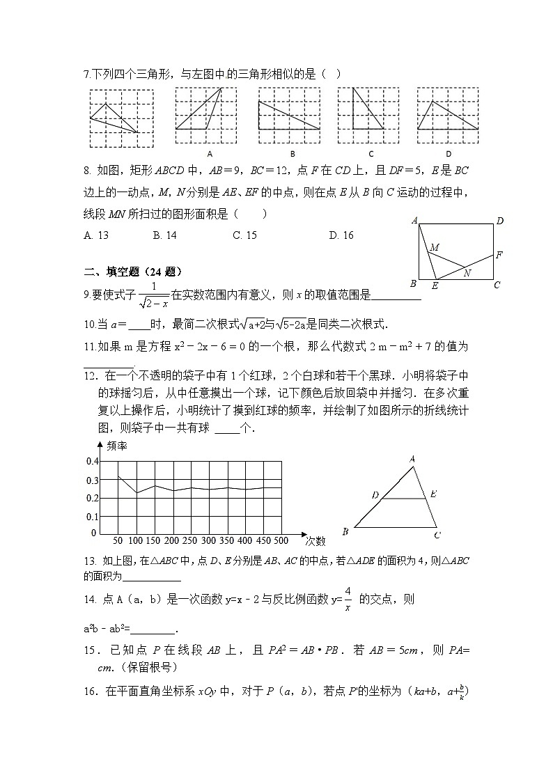 江苏省常熟市昆承中学2022-2023学年八年级下学期五月月考数学试卷第2页