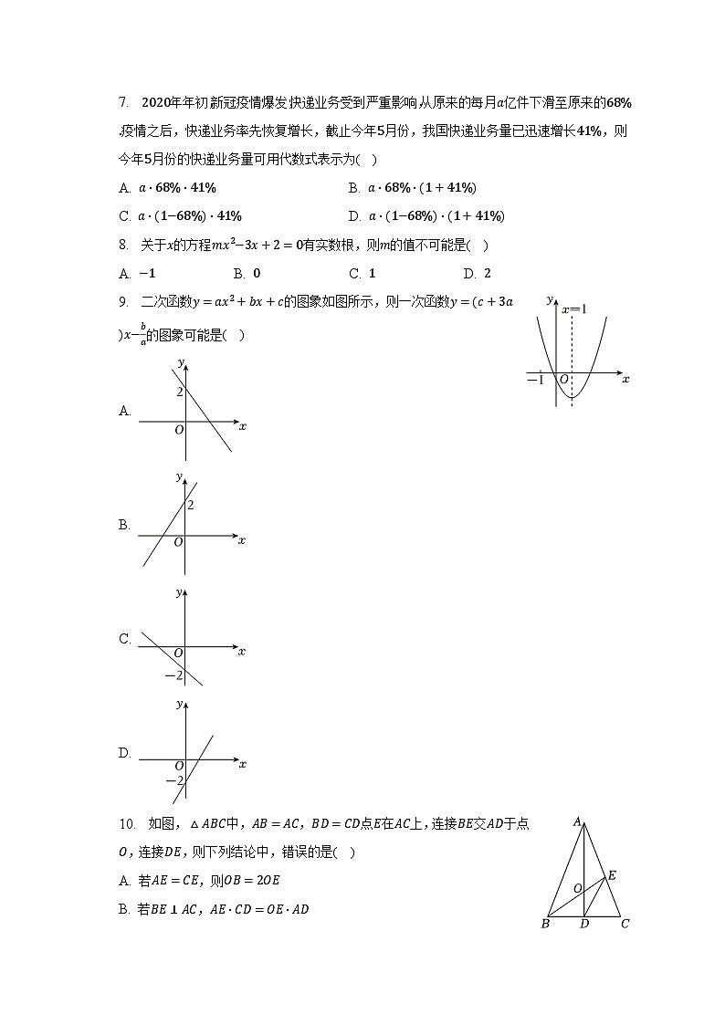 2023年安徽省安庆四中中考数学二模试卷（含解析）第2页