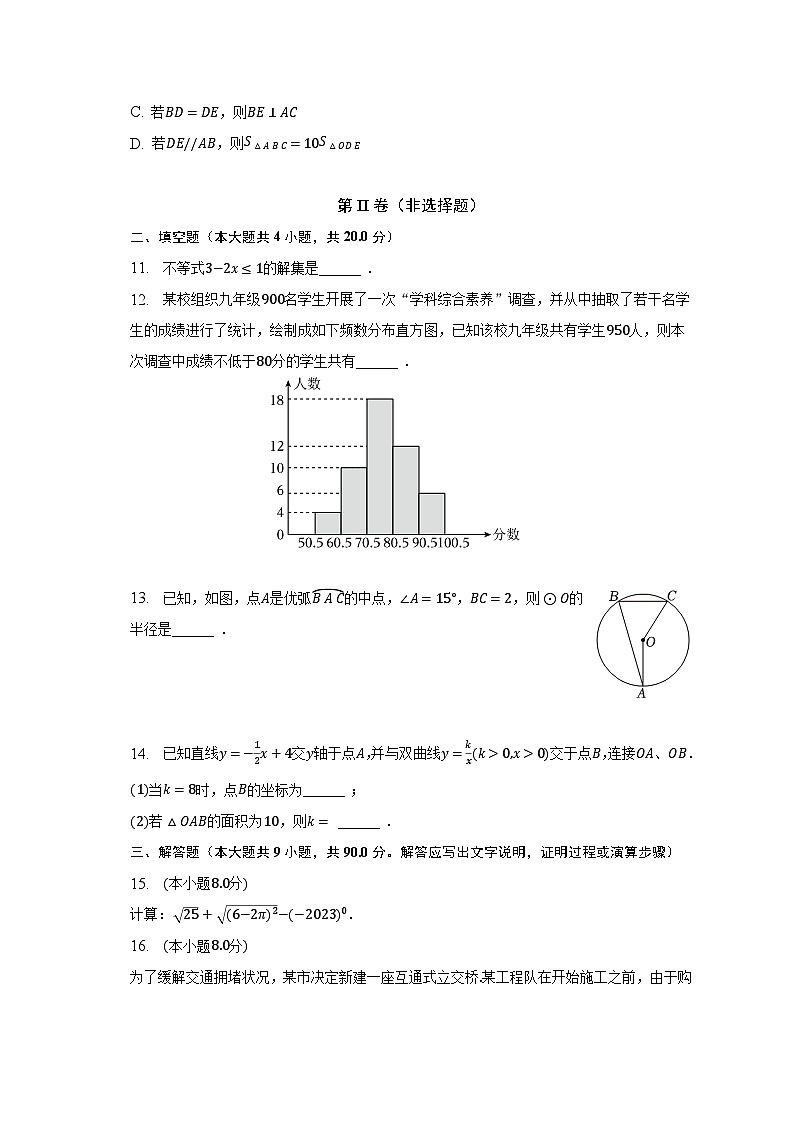2023年安徽省安庆四中中考数学二模试卷（含解析）第3页
