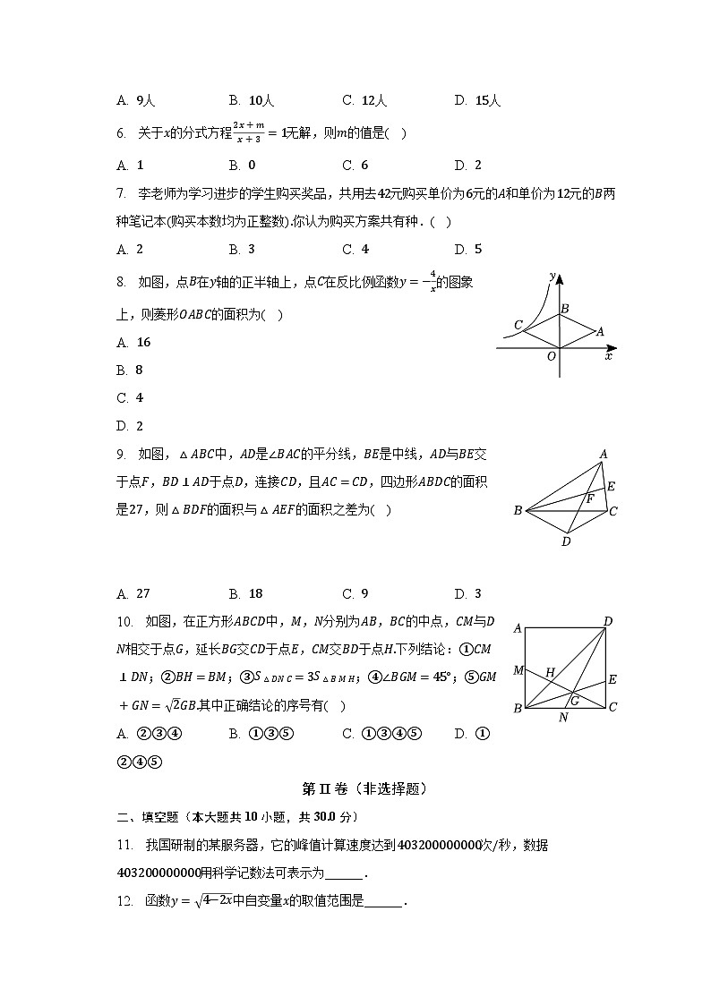 2023年黑龙江省鸡西市中考数学二模试卷（含解析）02