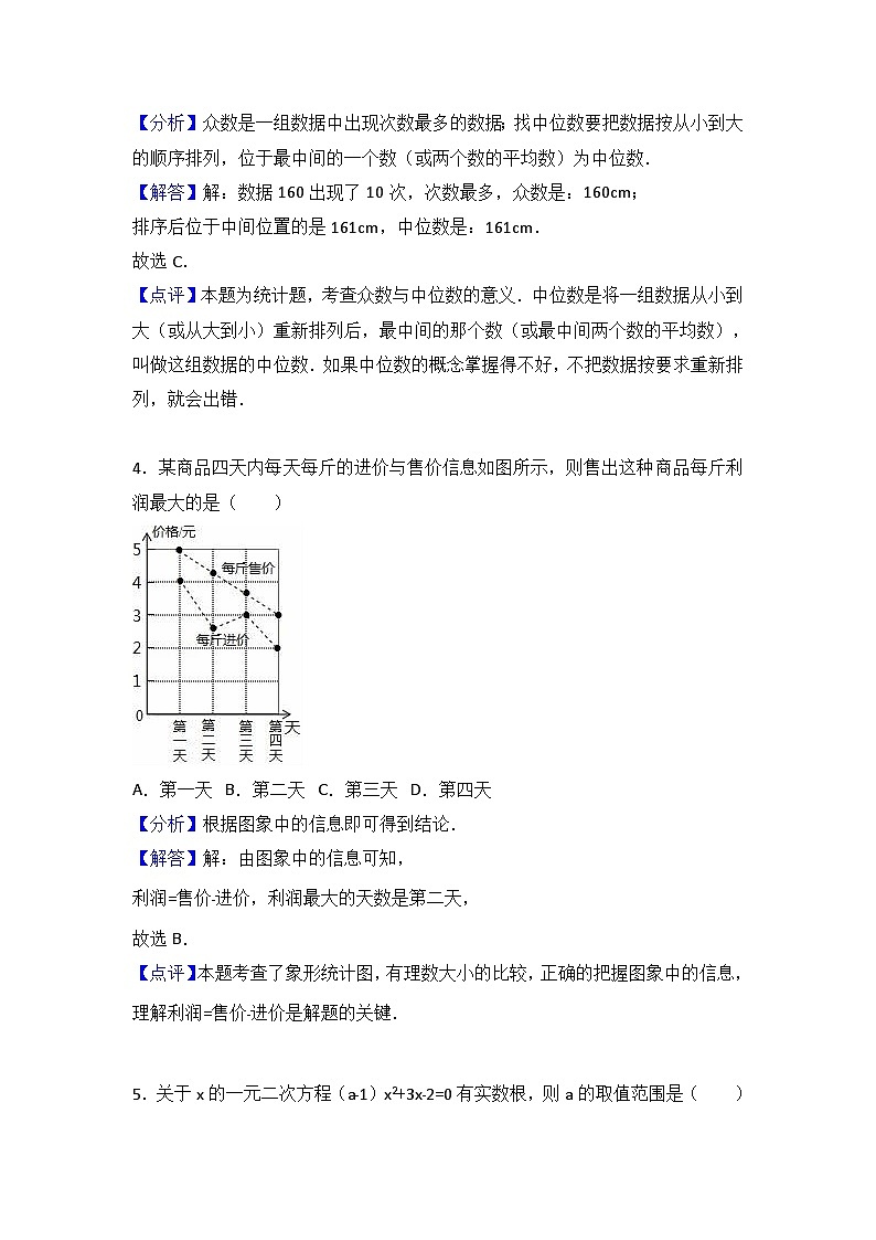 2017年宁夏中考数学试题（解析版）第3页