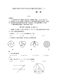 2023年山东省临沂市中考数学模拟（二）