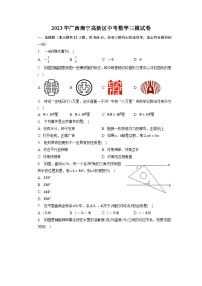 2023年广西南宁高新区中考数学三模试卷+