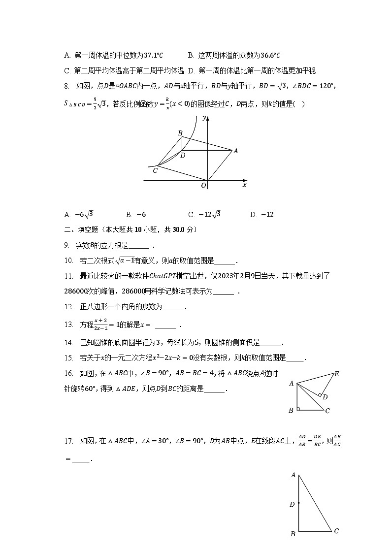 2023年江苏省徐州市鼓楼区树人中学中考数学二模试卷（含解析）第2页