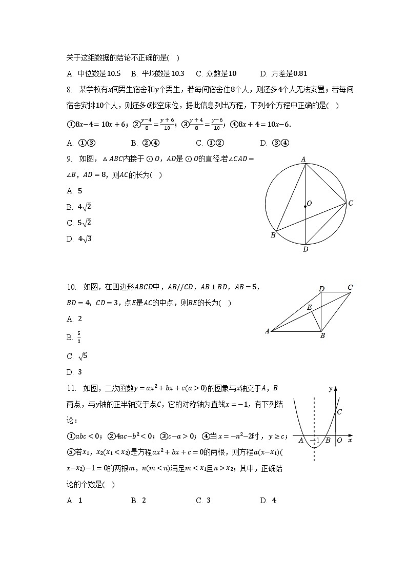 2023年山东省泰安市东平县东岳中学中考数学二模试卷（含解析）02