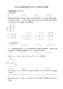 2023年广东省深圳市南山区南外集团桃源中学中学数学三模试卷(含答案)