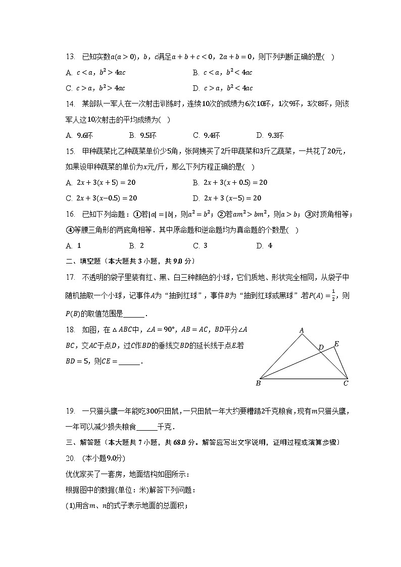 2023年河北省秦皇岛市青龙县中考数学二模试卷第3页