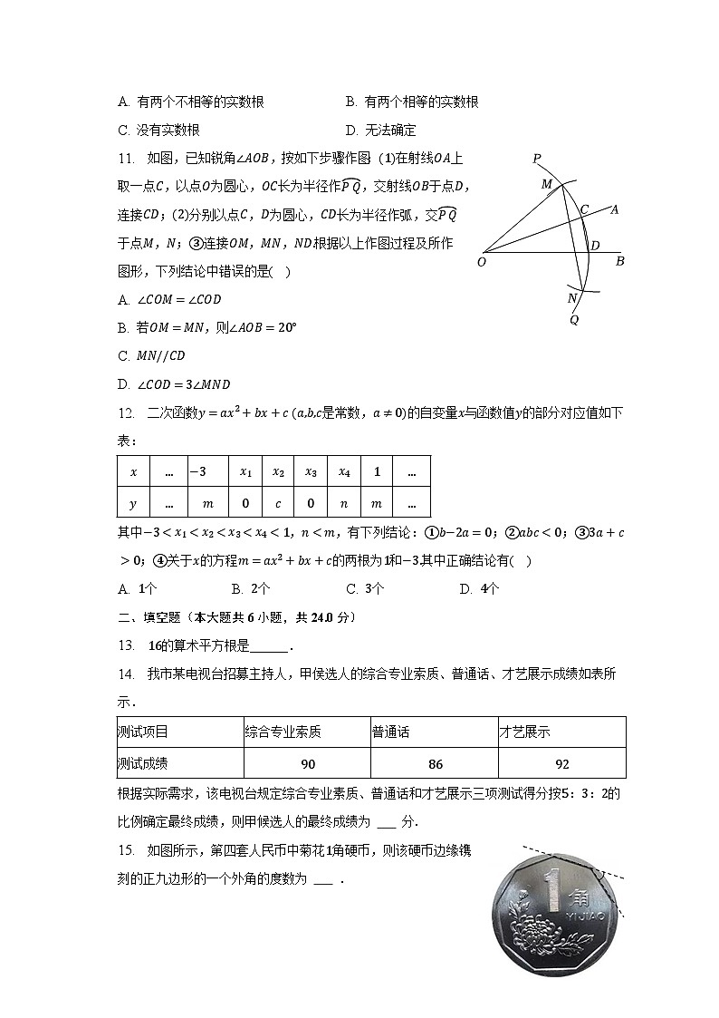 2023年山东省德州市乐陵市中考数学二练试卷03