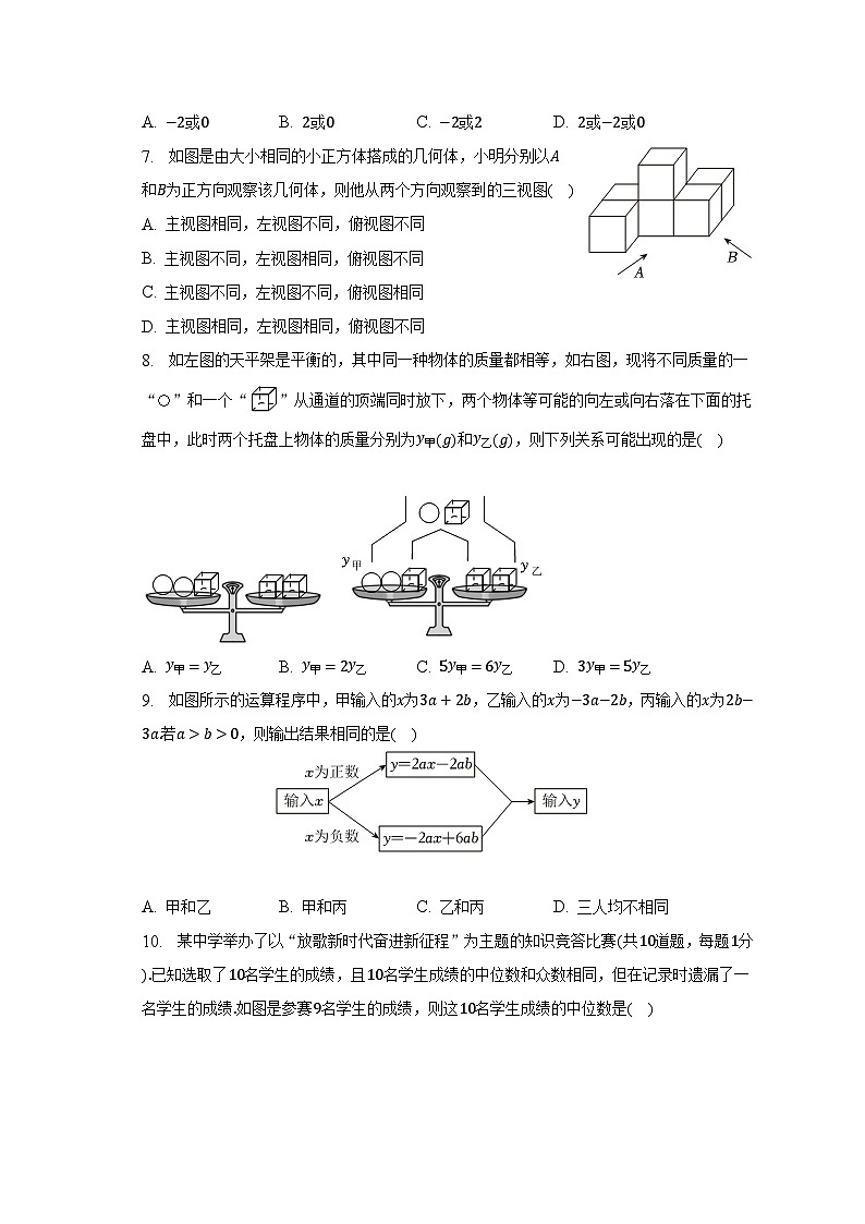 2023年河北省保定市雄安市重点中学中考数学一模试卷第2页