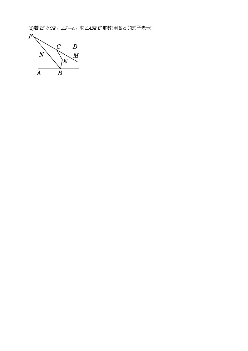专题训练二　平行线的性质和判定的应用03