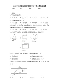 2023年江苏省连云港外国语学校中考二模数学试题（含解析）