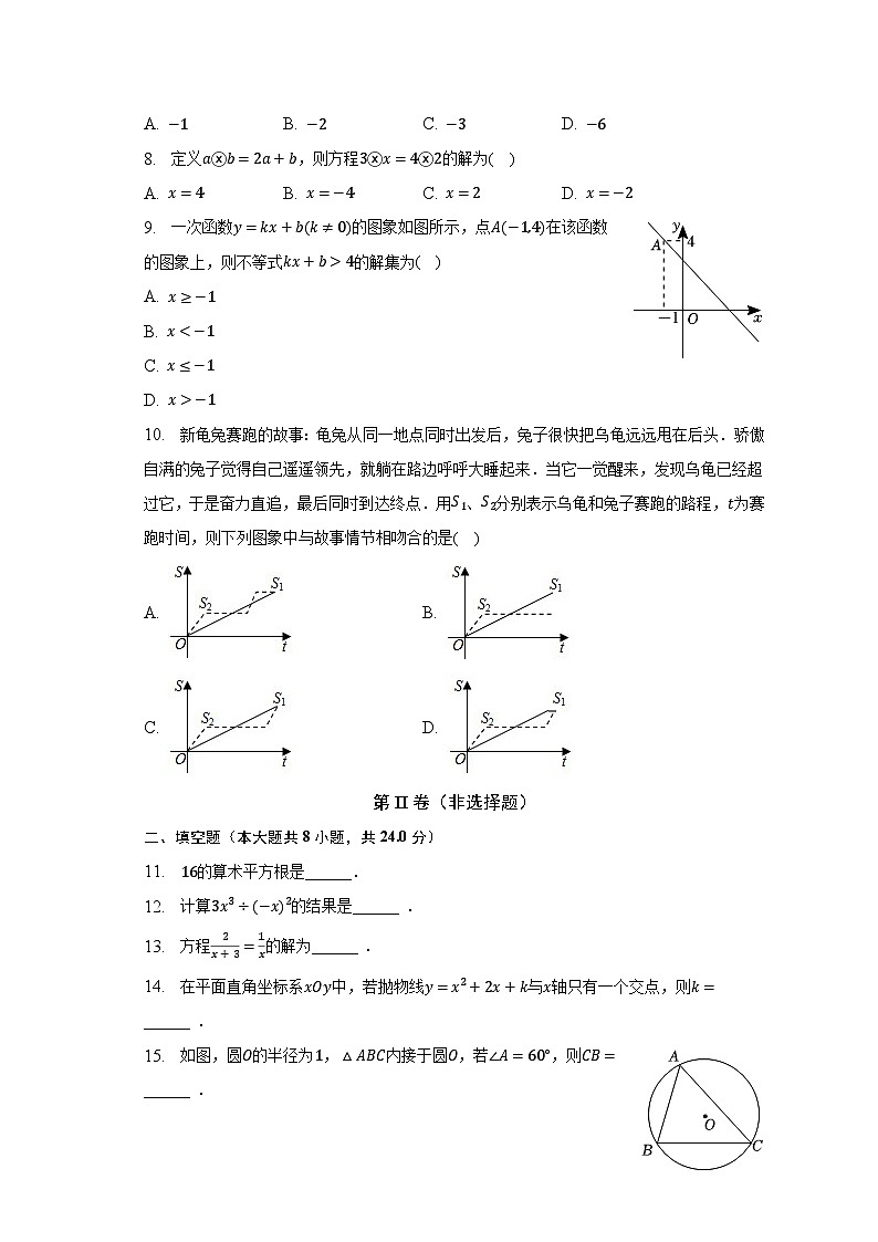 2023年甘肃省定西市陇西县崇文中学中考数学三检试卷（含解析）02