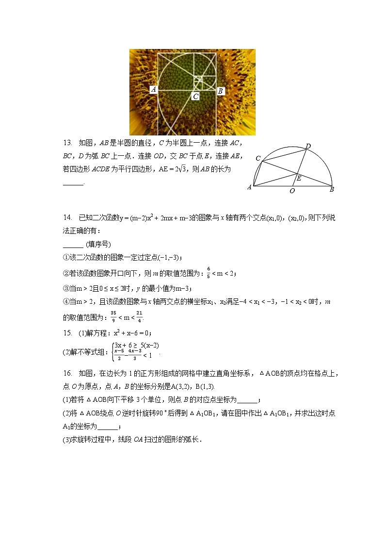 2023年湖北省随州市中考数学一模试卷（含解析）03