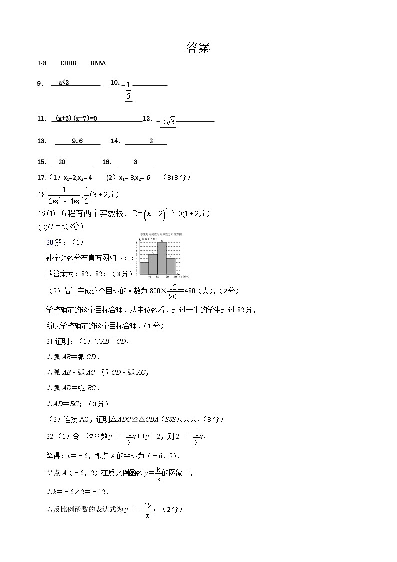 江苏省盐城市景山中学2022--2023学年下学期（月考）第二次课堂检测八年级数学试卷01