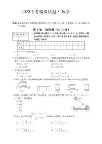 2023年山西省吕梁市临县部分学校中考模拟数学试卷