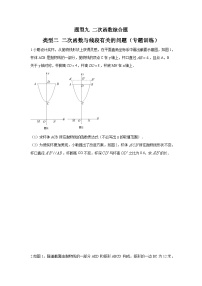 题型九 二次函数综合题 类型二 二次函数与线段有关的问题（专题训练）-中考数学二轮复习讲练测（全国通用）