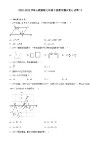 2022-2023学年人教新版七年级下册数学期末复习试卷10(含答案)