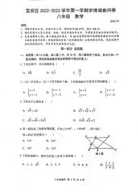 广东省深圳市宝安区2022-2023学年八年级数学第一学期学情调查问卷(pdf版 含答案)