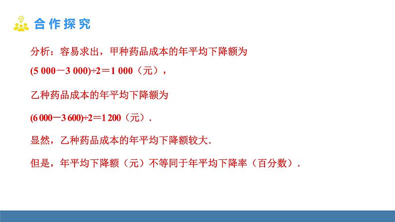 人教版九年级数学上册课件 21.3.2   平均变化率与销售问题第5页