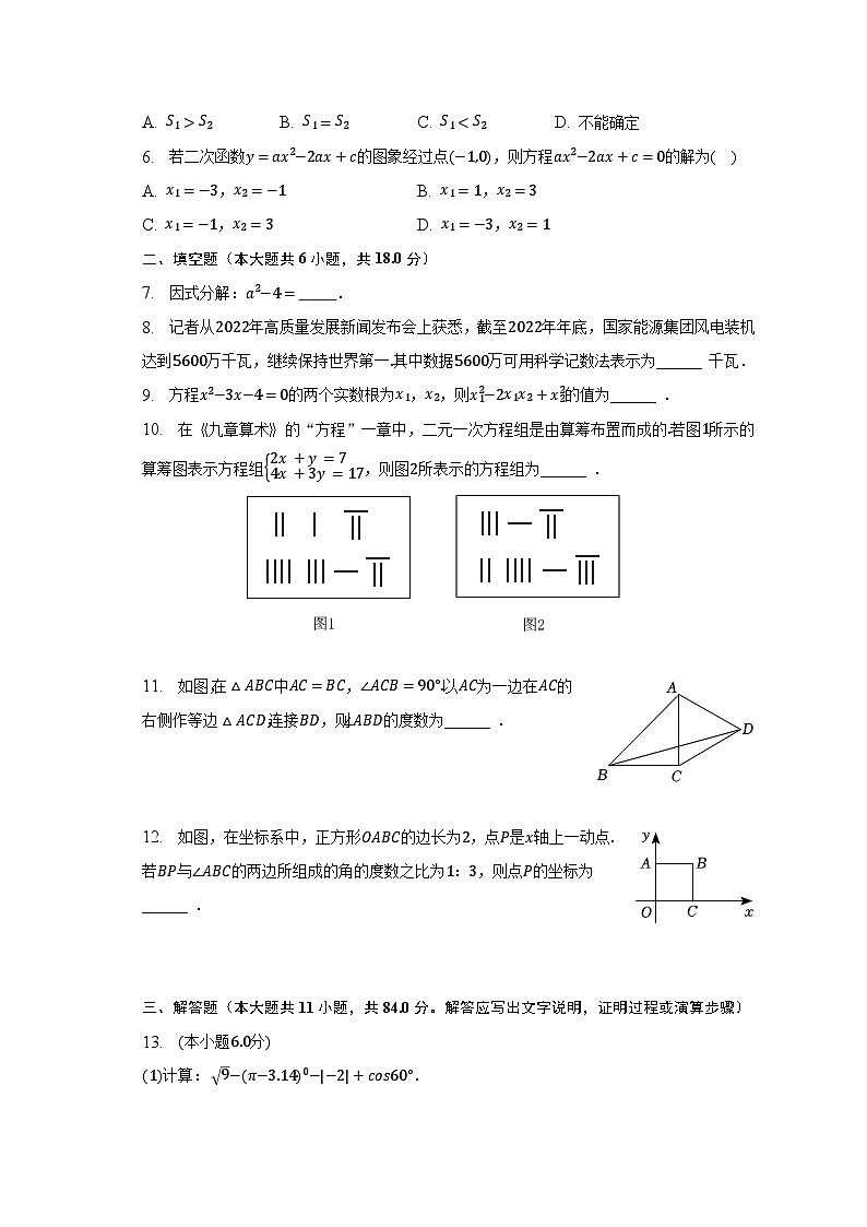 2022-2023学年江西省景德镇市乐平市九年级（下）期中数学试卷（含解析）02